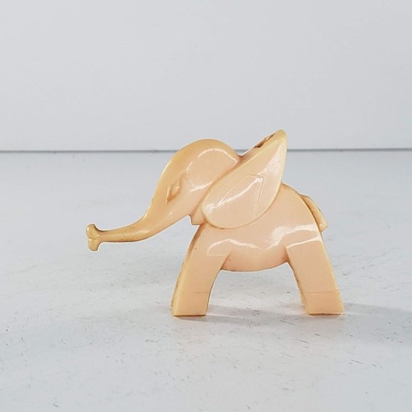 Nosco Don Manning Art Deco Elephant Light Pink Bakelite Stylized - Picture 1 of 6